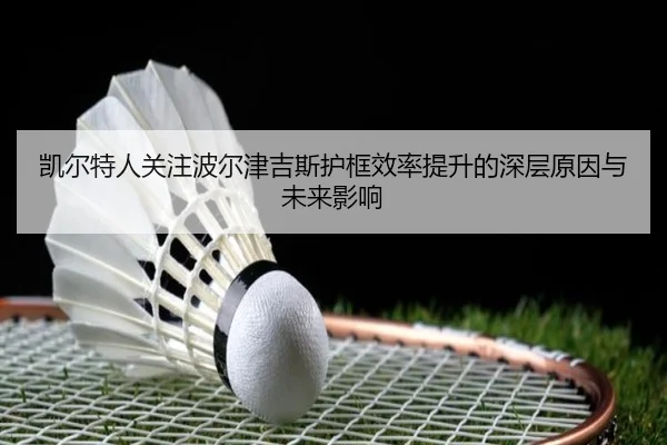 凯尔特人关注波尔津吉斯护框效率提升的深层原因与未来影响